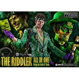 DC Comics Real Elite Masterline Series Statue 1/3 The Riddler All In One (Design by Carlos D'Anda) Deluxe Version 74 cm