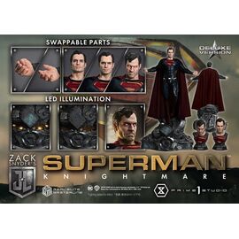Zack Snyder's Justice League Real Elite Masterline Series Statue 1/3 Superman Knightmare Color Edition Deluxe Bonus Ver. 95 cm