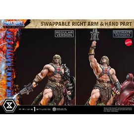 Masters of the Universe Real Elite Masterline Series Statue 1/4 He-Man & Battle Cat Ultimate Version 86 cm