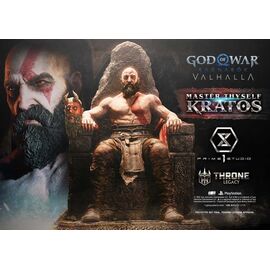 Throne Legacy God of War Series Statue 1/3 Ragnarok Master Thyself Kratos  67 cm