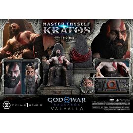 Throne Legacy God of War Series Statue 1/3 Ragnarok Master Thyself Kratos  67 cm