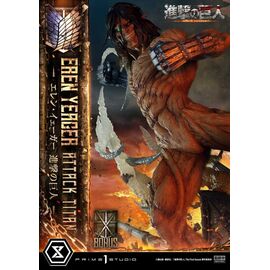 Attack on Titan (TV animation) Ultimate Diorama Masterline Statue Eren Yeager Attack Titan Bonus Version 81 cm