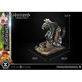 Horizon Forbidden West Ultimate Diorama Masterline Series Statue Aloy vs. The Slitherfang 82 cm