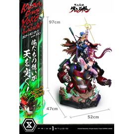 Gurren Lagann Ultimate Premium Masterline Series Statue 1/4 Kamina, Simon & Yoko with Lagann Deluxe Bonus Version 97 cm