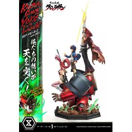 Gurren Lagann Ultimate Premium Masterline Series Statue 1/4 Kamina, Simon & Yoko with Lagann Deluxe Bonus Version 97 cm