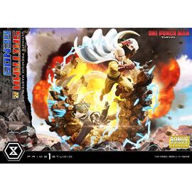 One-Punch Man Premium Masterline Series Statue 1/4 Saitama & Genos DX Bonus Version 73 cm