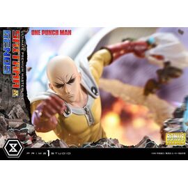 One-Punch Man Premium Masterline Series Statue 1/4 Saitama & Genos DX Bonus Version 73 cm