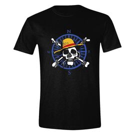One Piece Live Action T-Shirt Greyscale Skull