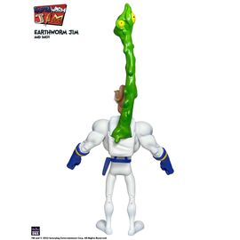 Earthworm Jim Action Figure Wave 1: Earthworm Jim & Snot 15 cm