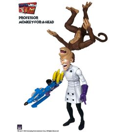 Earthworm Jim Action Figure Wave 1: Professor Monkey-For-A-Head 28 cm