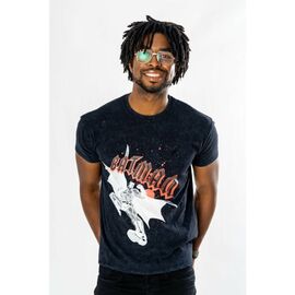 Batman T-Shirt Rock Acid Wash Size XL