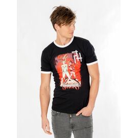 Gotham City Sirens T-Shirt Crossword Black Ringer