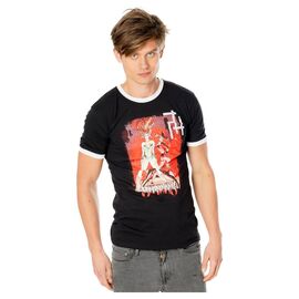 Gotham City Sirens T-Shirt Crossword Black Ringer Size XL