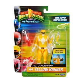 Mighty Morphin Power Rangers Action Figure Auto-Morphin Yellow Ranger 12 cm