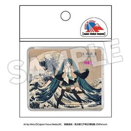 Katsushika Hokusai x Hatsune Miku 3D Magnet Thirty-six Views of Mount Fuji The Great Wave off Kanagawa