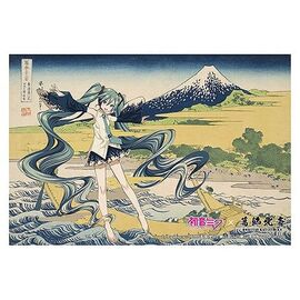 Hatsune Miku x Katsushika Hokusai iXima Postcard A/B/C/D/E/F/G/H Assortment (10)