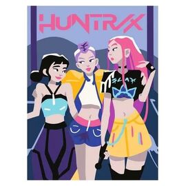 KPop Demon Hunters CreArt Paint by Numbers Painting Set Huntrix