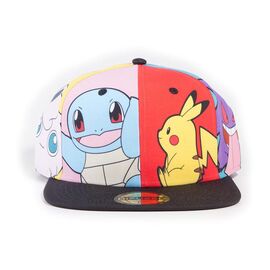 Pokemon Snapback Cap Multi Pop Art one size