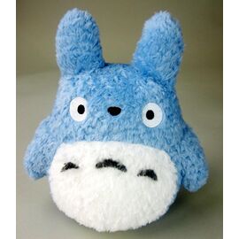 Studio Ghibli Plush Figure Fluffy Medium Totoro 22 cm Blue/White