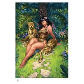 Bettie Page Fine Art Print Jungle Bettie 46 x 61 cm - unframed