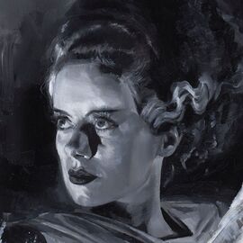Bride of Frankenstein Art Print Bride of Frankenstein by Chris Valentine 41 x 31 cm - unframed
