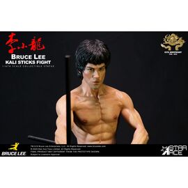 Enter the Dragon Movie Statue 1/6 Bruce Lee Kali Sticks Fight Deluxe Basement Version 30 cm