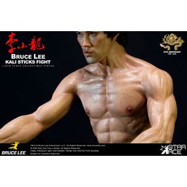Enter the Dragon Movie Statue 1/6 Bruce Lee Kali Sticks Fight Deluxe Basement Version 30 cm