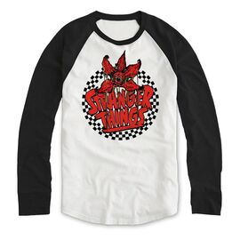 Stranger Things Sweatshirt Checkered Circle Ls