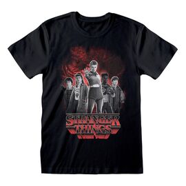 Stranger Things T-Shirt Group with Vecna behind Balck and White Size XL