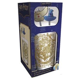 Harry Potter Glass Tumbler with Straws Magic &amp; Mayhem 485 ml