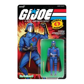 GI Joe ReAction+ Action Figure Wave 06 Cobra Commander (Movie, Black Cape) 10 cm
