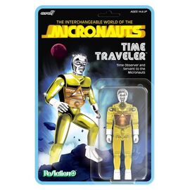 Micronauts ReAction+ Action Figure Wave 03 Time Traveler (Translucent Yellow) 10 cm