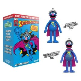 Sesame Street ReAction Action Figure Super Grover (W/Chase)
