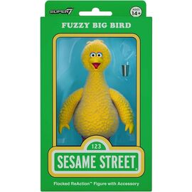 Sesame Street ReAction Action Figure Big Bird (Flocked)