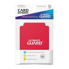 Ultimate Guard Card Dividers Standard Size Red (10)