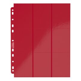 Ultimate Guard 18-Pocket Pages Side-Loading Red (10)