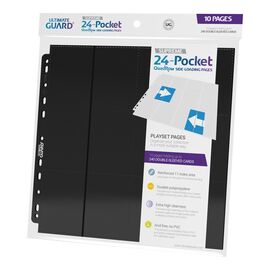 Ultimate Guard 24-Pocket QuadRow Pages Side-Loading Black (10)