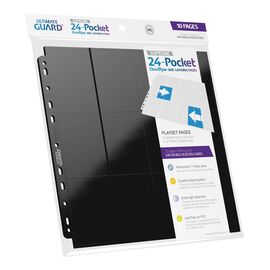 Ultimate Guard 24-Pocket QuadRow Pages Side-Loading Black (10)