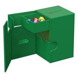 Ultimate Guard Flip`n`Tray 100+ XenoSkin Monocolor Green