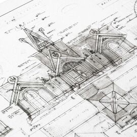 Lord of the Rings Blueprint Art Print The Stable of Edoras 59 x 42 cm