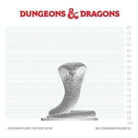 D&D Nolzur's Marvelous Miniatures Mini Figure Polar Serpent 4 cm