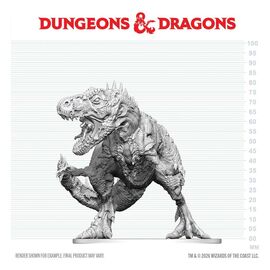 Dungeons & Dragons Nolzur's Marvelous Miniatures Unpainted Miniature Tyrannosaurus Zombie 20 cm