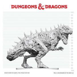 Dungeons & Dragons Nolzur's Marvelous Miniatures Unpainted Miniature Tyrannosaurus Zombie 20 cm