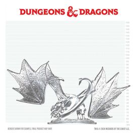 Dungeons & Dragons Nolzur's Marvelous Miniatures Unpainted Miniature Young Sapphire Dragon 20 cm