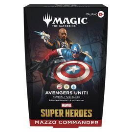 Magic the Gathering Marvel Super Heroes Commander Decks Case (4) italian