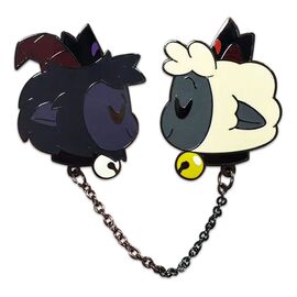 Cult of The Lamb Pin Badge Goat & Lamb 5 cm