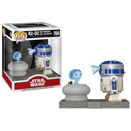 STAR WARS - POP Deluxe N° 766 - R2-D2 with Princess Leia Hologram