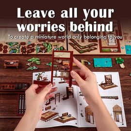 BOOK NOOK KIT - DIY - Kirishima Cha-an - 145pc + LED Light