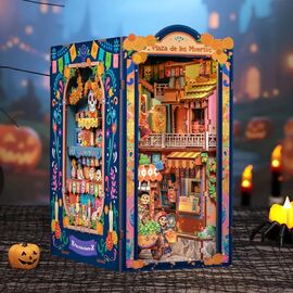 BOOK NOOK KIT - DIY - Plaza de los Muertos- 350pc + LED Light