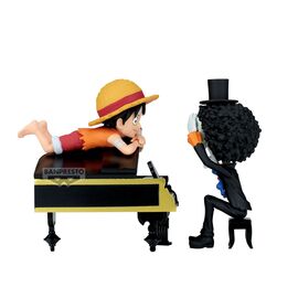 ONE PIECE - Luffy & Brook - Figure WCF Log Stories 8cm